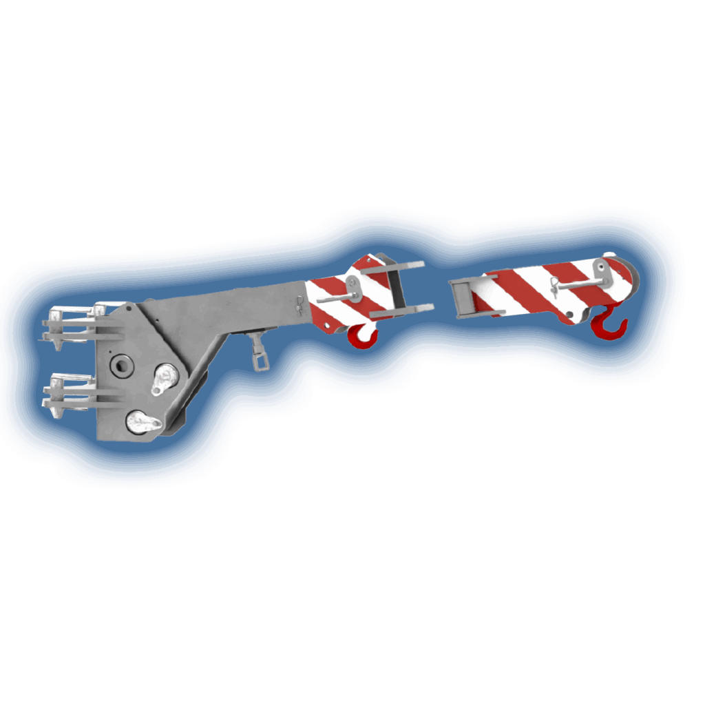 Foldable 4-position manual jib + fixed extension-valla-optional-extra